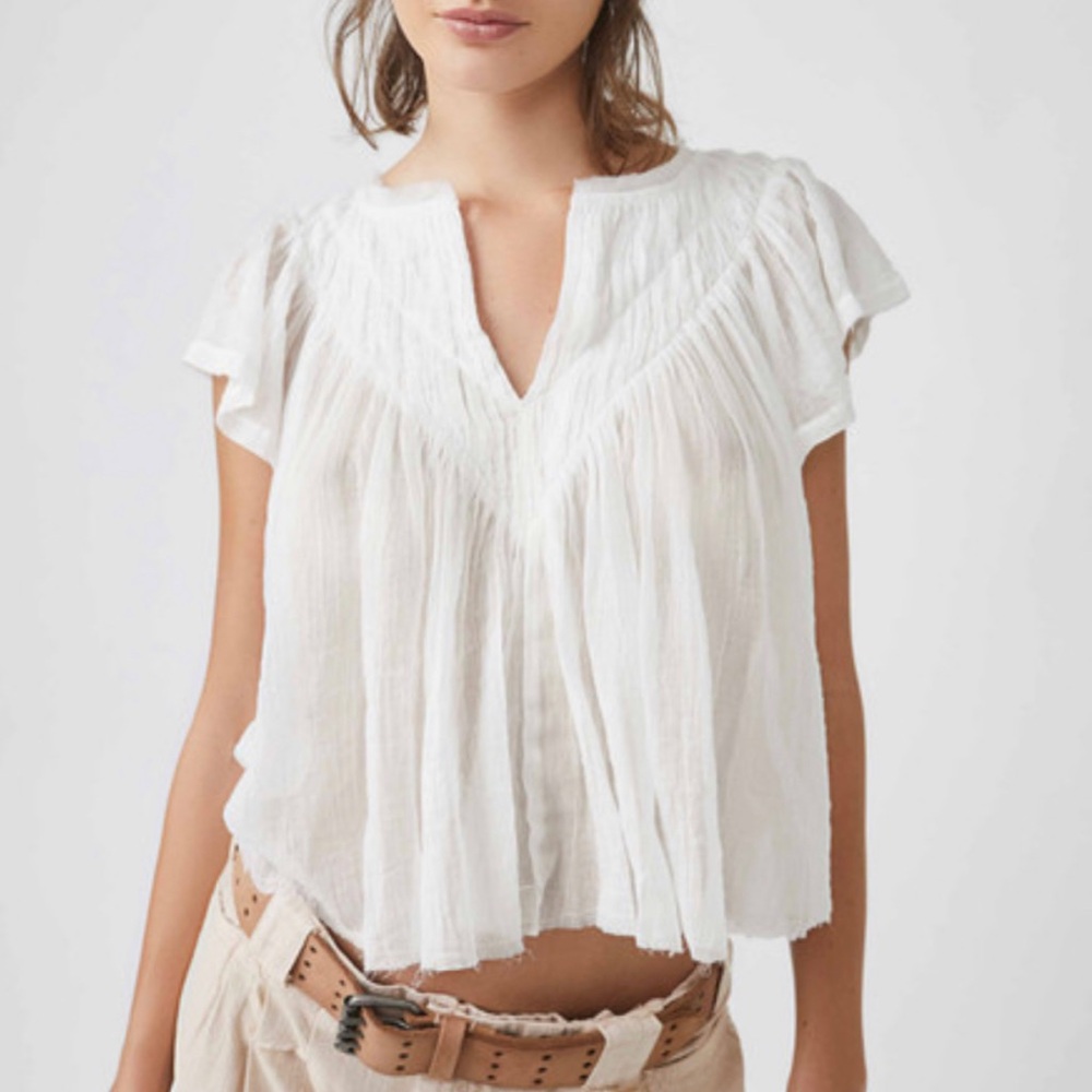 Free People Padma Top in White